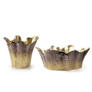 Juego de Cuencos de Aluminio Hechos a Mano de Lujo, Bañados en Oro, Ecológicos, de Gran Capacidad, para Retención de Hielo, Cubitera para Bebidas y Fiestas - Product Image 2