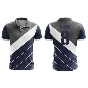 Chemise zippée à manches courtes pour homme, en tissu jersey, anti-plis, imprimée numériquement, avec poche, style décontracté, longueur standard - Product Image 5