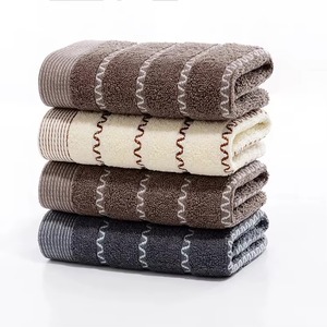 Ensemble de serviettes de bain 100% coton, rectangulaires, tissées, unies, douces, respectueuses de la peau, pour la plage, rose, gris, bleu - Product Image 6