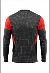 Chemise Spider-Man pour homme, motif toile noire et rouge, impression par sublimation, séchage rapide, manches longues, taille adulte, grande taille, automne, hiver, toutes saisons - Product Image 2