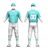 Ensemble uniforme de baseball et softball pour hommes adultes, imprimé en couleurs personnalisées, haute qualité, manches courtes, respirant, séchage rapide, été