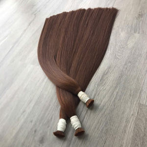Factory Price 100% Raw Virgin Vietnamese Human Bulk <b>Hair</b> Bone Straight Brown Natural <b>Color</b> Super Double Drawn <b>Hair</b> Extensions - Product Image 4
