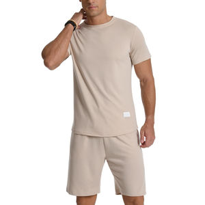 Dernier design de vêtements d'été anti-humidité, ensemble de survêtement court pour hommes, ensemble de jogging pour hommes, ensemble court deux pièces - Product Image 3