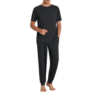 Conjunto de pijama con botones para hombre, ropa de dormir clásica, ropa cómoda para estar en casa, conjunto de dos piezas, ropa de noche suave, conjunto para estar en casa - Product Image 4