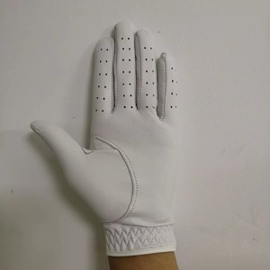 Gants de golf confortables antidérapants à doigts entiers avec sangle de poignet réglable en cuir Cabretta, gants de sport unisexes pour hommes et femmes - Product Image 5