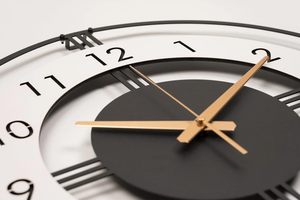 Modern Black and White Round Wall <b>Clock</b> with Gold <b>Hands</b> Elegant Decorative <b>Clock</b> for Living Room Office Home Decor - Product Image 4