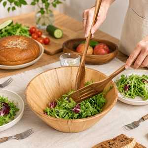 Unique Design Modern <b>Rose</b> <b>Gold</b> Plated Long Handle Acacia Wood Eco-Friendly <b>Mirror</b> Polish Cooking Utensils Set - Product Image 1
