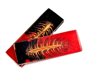 Couteau de chasse et de camping à lame droite en acier Damas avec manche en résine époxy, personnalisation OEM/ODM, bois de rose, USA - Product Image 1