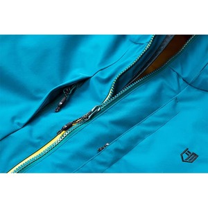 Veste de ski isolée à capuche pour homme, couleur beige marine, rembourrage synthétique, fermeture éclair, coupe-vent, vêtements d'hiver pour l'extérieur - Product Image 4