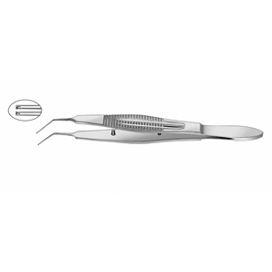 Pinzas para Córnea Hoffer-McPherson Extra Delicadas de 11 mm, Instrumento para Manipulación de Tejido Corneal - Product Image 3