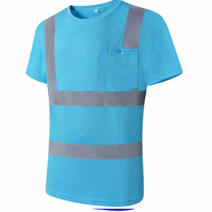 Polo de travail haute visibilité personnalisé à manches courtes en polyester respirant certifié CE anti-plis pour la construction – Vente en gros - Product Image 3