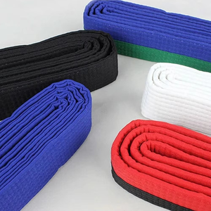 Cinturón de Artes Marciales Personalizado al por Mayor, Cinturón de Taekwondo, Karate y Judo de Doble Tira, Productos en Oferta - Product Image 4