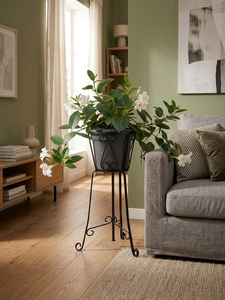 Support de plantes en métal classique, support décoratif pour pot de fleurs en fer, style vintage, présentoir pour plantes d'intérieur et d'extérieur - Product Image 6
