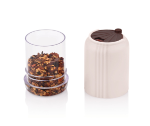 Dual <b>Salt</b> Pepper Dispenser Sustainable Plastic Spice <b>Shaker</b> Set Space-Saving Easy Clean for Restaurants Home-round Medium - Product Image 5