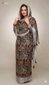 Vente en gros d'usine : Tissu en voile de coton imprimé respirant de haute qualité pour robe Farda Soudanaise Thoub/Thobe pour femmes - Product Image 2