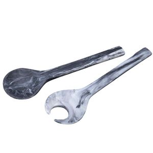 Epoxy Resin <b>Salad</b> Serving Set for Restaurants & Home Use Eco-Friendly 11 Inch <b>Salad</b> <b>Tools</b> Blue Home Kitchen Use - Product Image 4