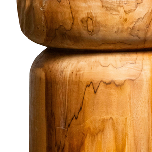 Tabouret en teck rustique de luxe ARTERRA pour hôtel, villa, entrepôt et appartement, artisanat en bois massif fait main - Product Image 2