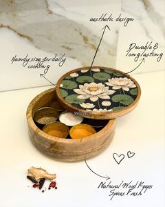 Boîte à roti en émail et bois - Product Image 4