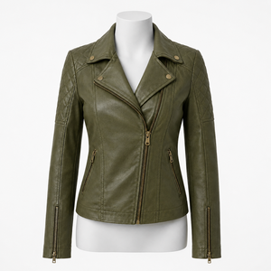Chaquetas de Cuero para Mujer de Alta Calidad con Material Suave, Ajuste Cómodo, Construcción Duradera y Estilo Moderno para Uso en Exteriores - Product Image 1