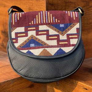 Nuevo bolso bandolera Jacquard de cuero genuino de gran venta, multiuso, nuevo diseño Vintage, bandolera, producto a granel de tarifa barata - Product Image 3