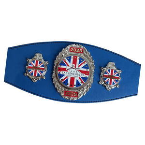 Cinturón de Campeonatos Británicos con Diseño de Union Jack y Emblema Plateado 2025, Cinturón de Título Personalizable de Calidad Premium - Product Image 6