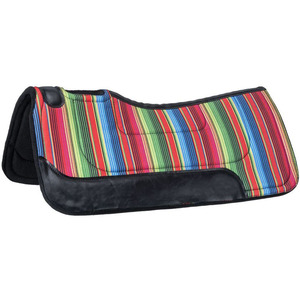 Almohadillas de fieltro de alta calidad para sillas de montar de caballo, diseño de rayas pequeñas, estilo serape, almohadillas de montar occidentales - Product Image 1