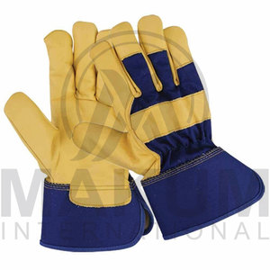 Gants de travail en cuir de daim souple avec logo personnalisé, gants de protection pour conducteurs, pour l'extérieur - Product Image 2