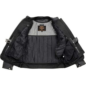 Chaqueta de Motociclista de Cuero Negro Premium para Mujer 2025 con Protección de Armadura CE Talla Extra Grande - Ropa Premium para Automovilismo - Product Image 1