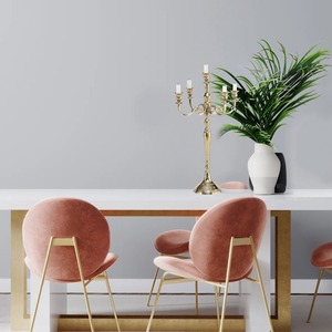 Portavelas Decorativo Elegante Hecho a Mano en Oro para Mesa, Ecológico, para el Hogar - Product Image 3