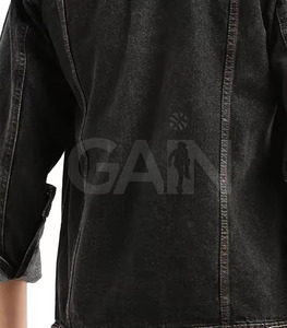 Chaqueta de Mezclilla con Capucha, Estilo Urbano, 100% Algodón, para Hombre, Ecológica y Transpirable, Cálida para Invierno - Product Image 6