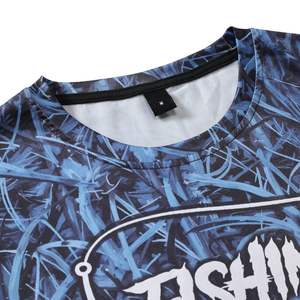 เสื้อตกปลาแบบสั่งทำพิเศษสำหรับผู้ใหญ่ ดีไซน์ OEM พิมพ์ลายแบบซับลิเมชั่น ป้องกันแสงแดดประสิทธิภาพสูง UPF 50 ผลิตจากผ้าสแปนเด็กซ์/โพลีเอสเตอร์ - Product Image 3