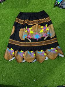 Women's Vintage Bohemian A-Line <b>Pleated</b> Anti-Wrinkle Soft 100% Polyester <b>Mini</b> <b>Skirt</b> Discharge Printed Knitted Summer Wear - Product Image 1