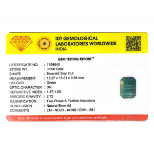 Natural Zambian Emerald Loose Gemstone 18.45 Carat Certified Pear Cut Wholesale - Product Image 4