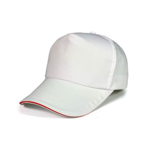 Gorra de Béisbol Unisex de 6 Paneles, Color Rojo y Negro en Contraste, Tela Sarga Sólida, Gorra Casual para Adultos, Uso en las Cuatro Estaciones - Product Image 3