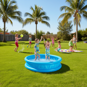 Piscina Inflable de PVC de 188x46cm, 790L, Capacidad de 100-500kg, Instalación Acuática de Entretenimiento al Aire Libre para 5-10 Personas - Product Image 2