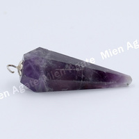 Pendentif en Agate Naturelle Sculptée, Outil de Radiesthésie en Pierre Précieuse pour Reiki, Méditation, Feng Shui, Fourniture de Bijoux en Gros, Cadeau en Cristal