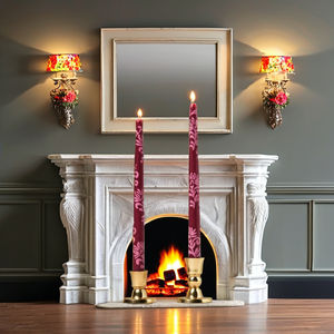 Juego de Velas Cónicas de Cera Pintadas a Mano, 4 Velas Votivas para Pascua, Diwali, San Valentín, Bares, Decoración del Hogar y Festividades - Product Image 3