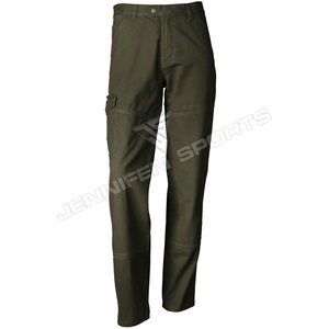Pantalones tácticos multibolsillos para exteriores, impermeables, para senderismo, caza, 100% algodón, tela de lona, pantalones cargo de trekking para hombre - Product Image 2