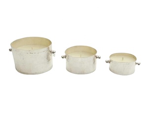 โหลเทียนนวดขี้ผึ้งถั่วเหลืองแบบวินเทจโหลโลหะโหลโหลเทียนเปล่ามีกลิ่นหอมเป็นมิตรต่อสิ่งแวดล้อมงานตามสั่ง - Product Image 1