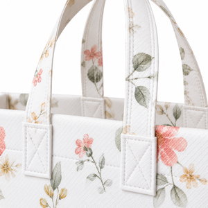 Custom Printed Logo Polyester Nonwoven Felt Tote <b>Bag</b> Open Top Hand Length Handle Solid Color Medium Size Daily <b>Gift</b> Promotional - Product Image 1