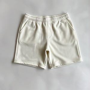 Low MOQ Custom Logo Elasticated Waistband Oversize <b>Shorts</b> <b>Men</b> Streetwear <b>Black</b> Cotton Fleece <b>Shorts</b> solid color <b>shorts</b> for <b>men</b> - Product Image 2