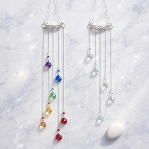 Colorful Crystal Sun Catcher Metal Hanging Decor For Home Garden <b>Window</b> Balcony Rainbow <b>Light</b> Catching Elegant Decorative Art - Product Image 5