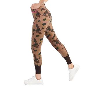 Women High Waist Full Length Riding Breeches <b>White</b> Four-Way Stretch Pants With Pockets Zipper Fly Equestrian Wear - Product Image 6