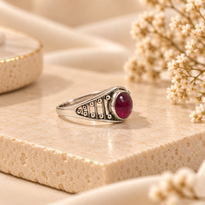 New Fashion S925 Sterling Silver Stone <b>Rings</b> for Women Pure <b>Garnet</b> <b>Ring</b> 925 Silver <b>Rings</b> Superior Quality Jewelry - Product Image 3