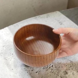 Tazón de Ensalada de Madera de Diseño Único con Gran Capacidad, Tazón de Cocina Reutilizable y Seguro para Alimentos, para el Hogar, Restaurantes y Servicios de Catering, en Venta - Product Image 5