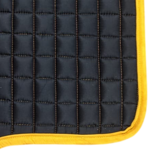 Tapis de selle carré matelassé en coton de qualité supérieure avec logo personnalisé OEM, respirant et durable, pour chevaux de saut anglais - Product Image 5