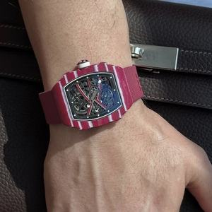 Reloj Mecánico Automático de Lujo para Hombre 67-02, Reloj de Pulsera Luminoso Ultrafino de Fibra de Carbono con Correa de Nailon Adicional - Product Image 4