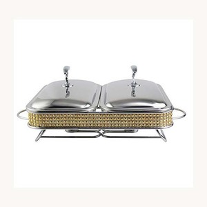 Recipiente para Calentar Comida de Acero Inoxidable de Lujo, Elegante, Personalizado, Nuevo, para Buffet - Product Image 1