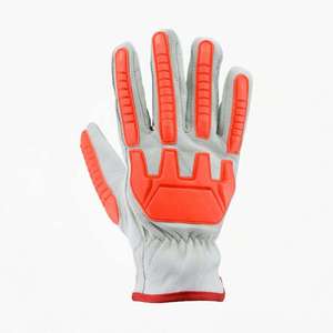 Guantes de Trabajo Hechos a Mano en Cuero con Refuerzo de TPR en la Palma, Duraderos para Uso en Exteriores, Cuatro Estaciones, Clásicos, Largo hasta la Muñeca - Product Image 2