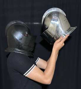 Casque d'armure de croisé médiéval portable, costume de cosplay de la Renaissance, casque de templier - Product Image 2